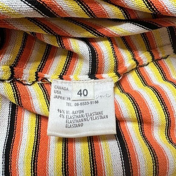 Escada Magaretha Ley Sweater Womens Size 40 Lightweight Pullover Stripe Stretch - Picture 5 of 9